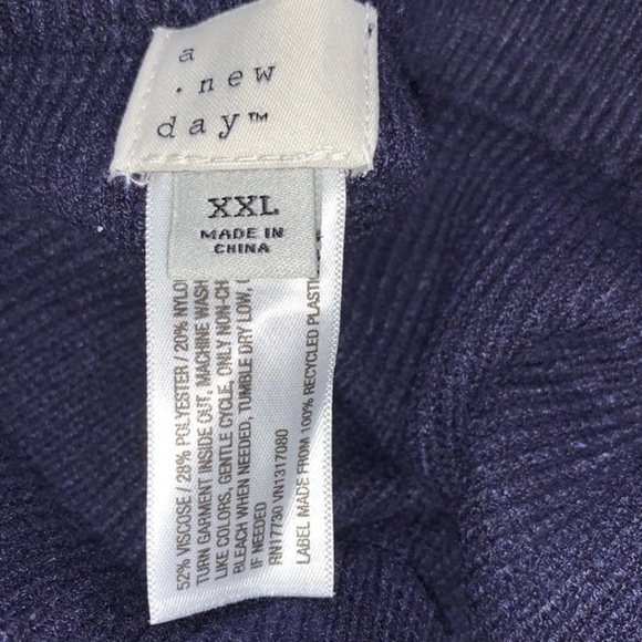 A New Day Women's Plus Size High-Rise Ribbed Sweater Wide Leg Pants - Picture 7 of 10